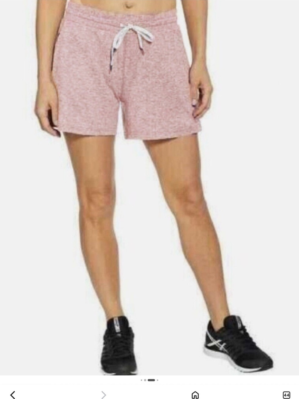 Pacific Trail Women’s Pink Heather Drawstring Lounge Shorts NWT medium beach